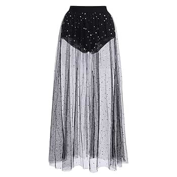 lig.sheer volume skirt M グレー Lenore Semi Sheer Midi Skirt - Grey | Parallel